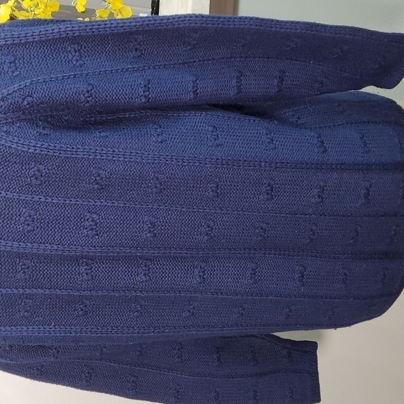 JAYS, Fully Fashioned Vintage 100% virgin wool. Royal blue cardigan. MED… - Picture 8 of 15